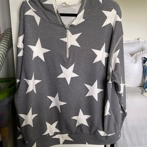 Star Zip Up Hoodie